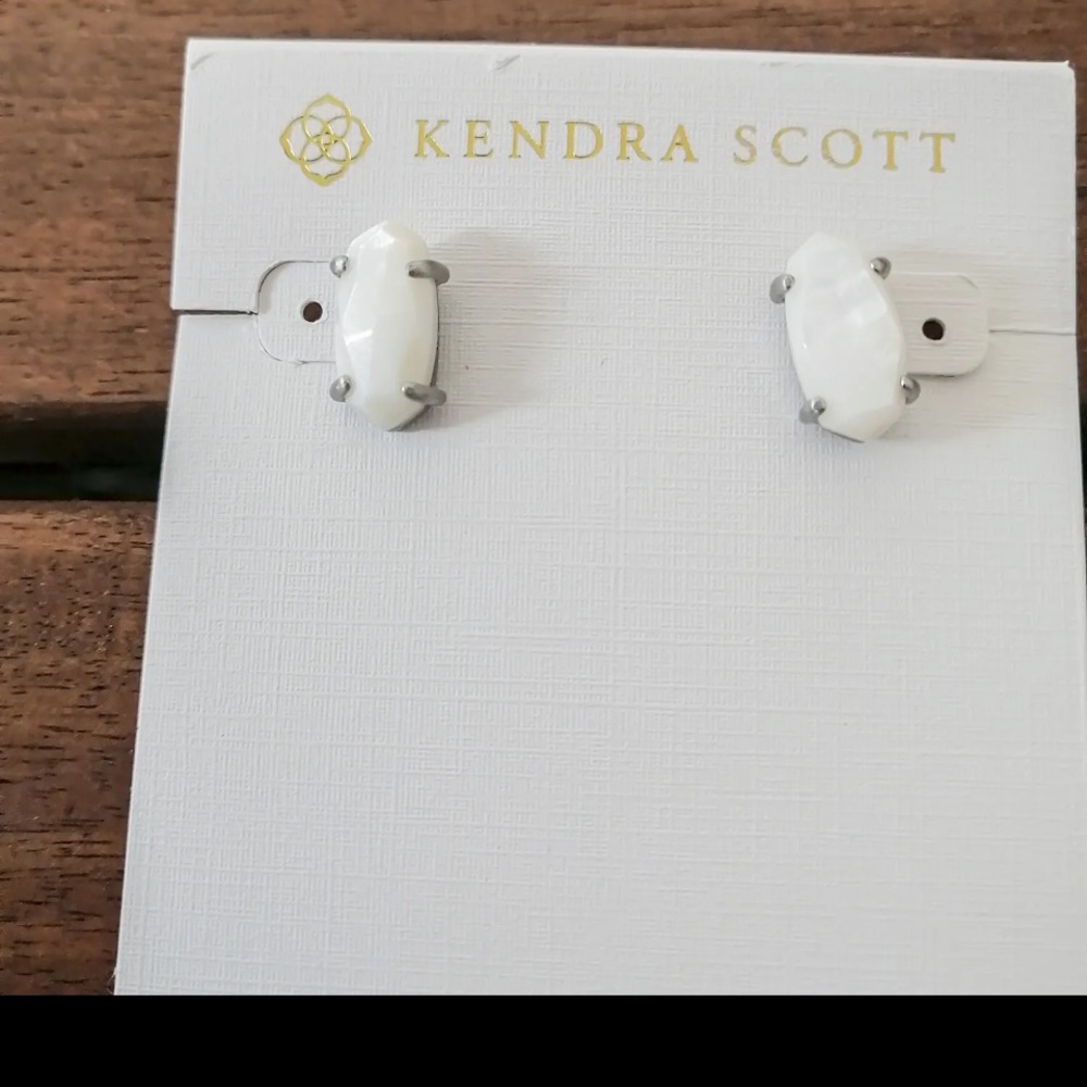 Kendra scott white studs
